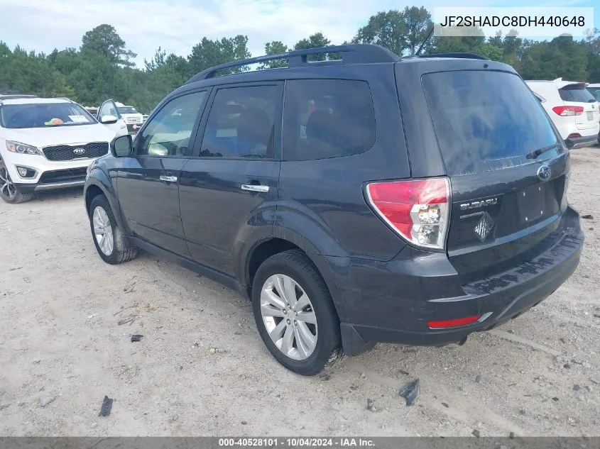 2013 Subaru Forester 2.5X Premium VIN: JF2SHADC8DH440648 Lot: 40528101