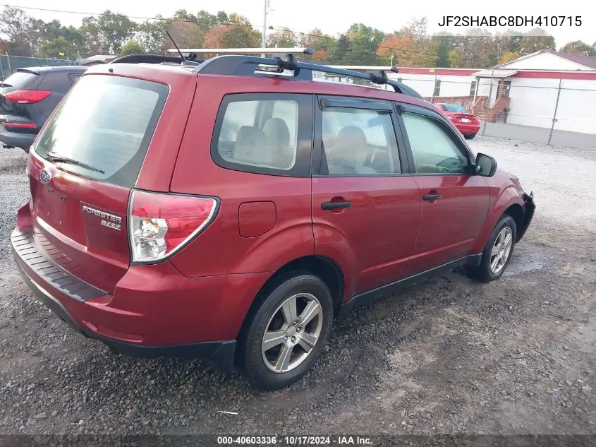 2013 Subaru Forester 2.5X VIN: JF2SHABC8DH410715 Lot: 40603336