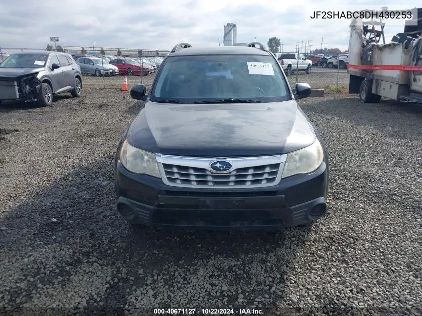 2013 Subaru Forester 2.5X VIN: JF2SHABC8DH430253 Lot: 40671127