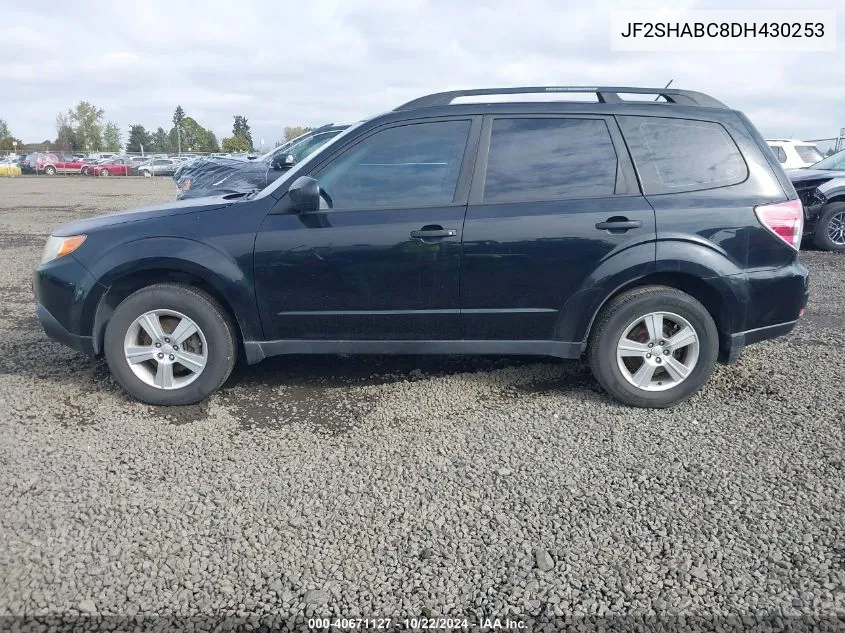 2013 Subaru Forester 2.5X VIN: JF2SHABC8DH430253 Lot: 40671127