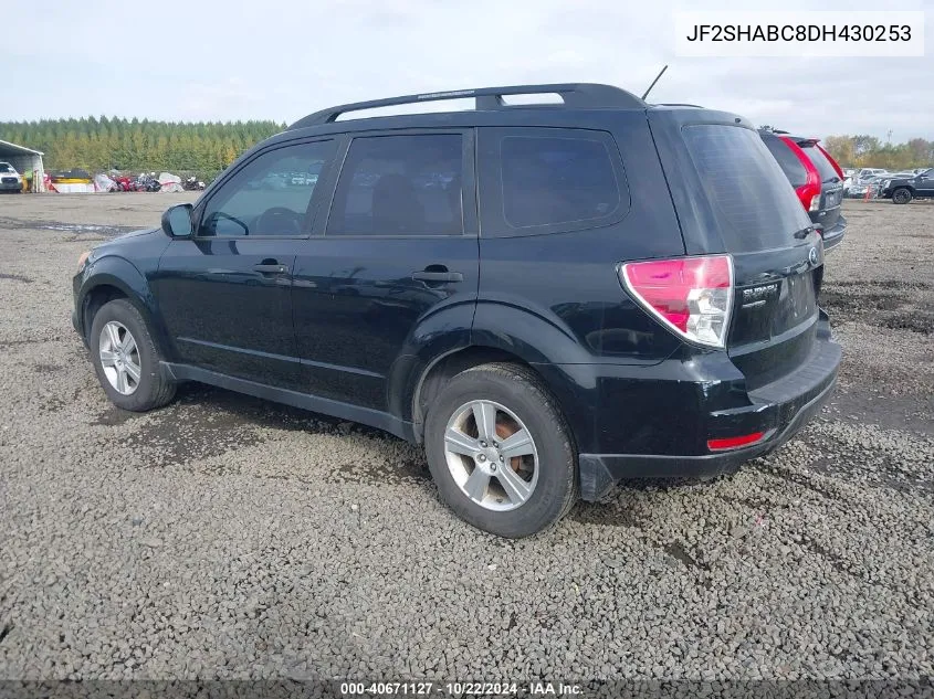 2013 Subaru Forester 2.5X VIN: JF2SHABC8DH430253 Lot: 40671127