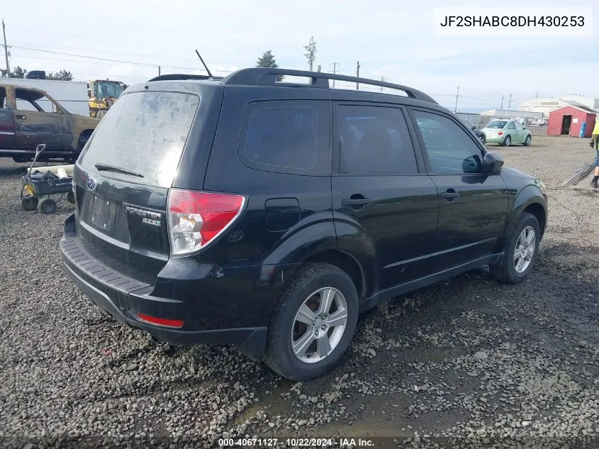 2013 Subaru Forester 2.5X VIN: JF2SHABC8DH430253 Lot: 40671127