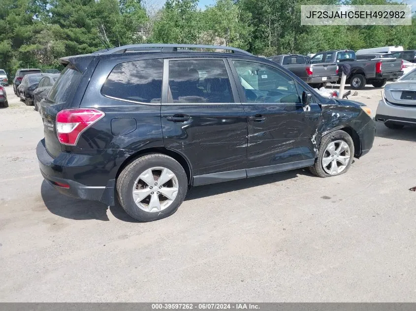 2014 Subaru Forester 2.5I Limited VIN: JF2SJAHC5EH492982 Lot: 39597262