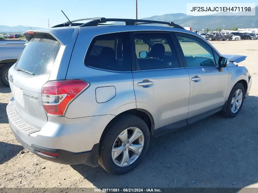 2014 Subaru Forester 2.5I Limited VIN: JF2SJAJC1EH471198 Lot: 39711861