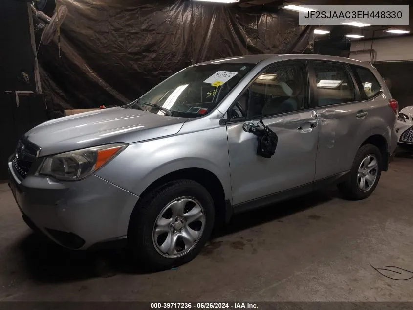 2014 Subaru Forester 2.5I VIN: JF2SJAAC3EH448330 Lot: 39717236