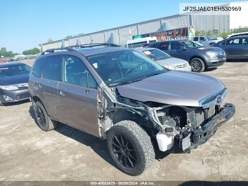 2014 Subaru Forester 2.5I Premium VIN: JF2SJAEC1EH530969 Lot: 40053670