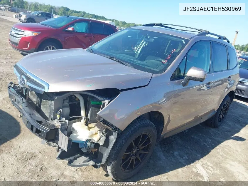 2014 Subaru Forester 2.5I Premium VIN: JF2SJAEC1EH530969 Lot: 40053670