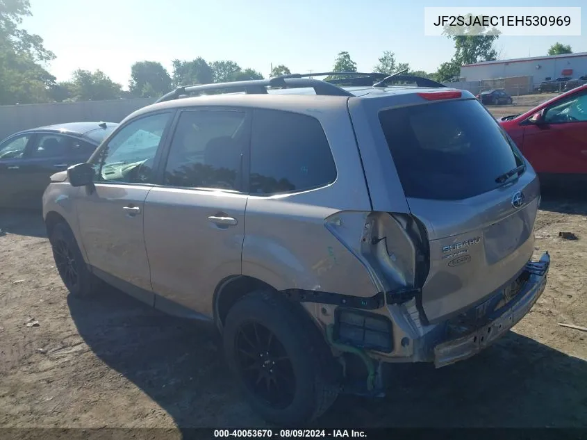 2014 Subaru Forester 2.5I Premium VIN: JF2SJAEC1EH530969 Lot: 40053670