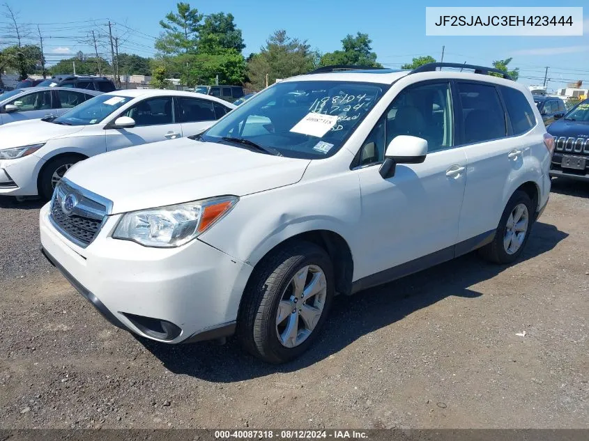 2014 Subaru Forester 2.5I Limited VIN: JF2SJAJC3EH423444 Lot: 40087318