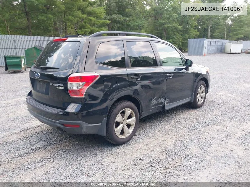 2014 Subaru Forester 2.5I Premium VIN: JF2SJAECXEH410961 Lot: 40105706