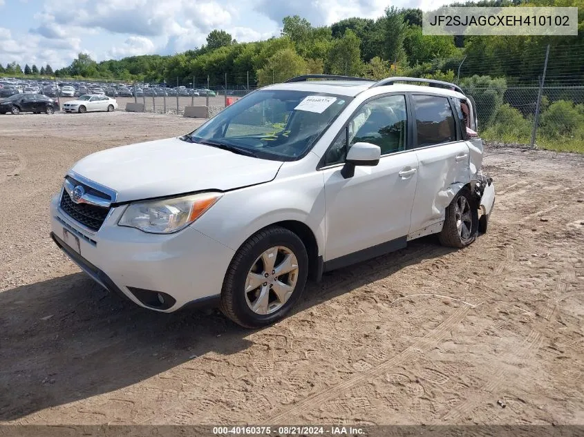 2014 Subaru Forester 2.5I Premium VIN: JF2SJAGCXEH410102 Lot: 40160375