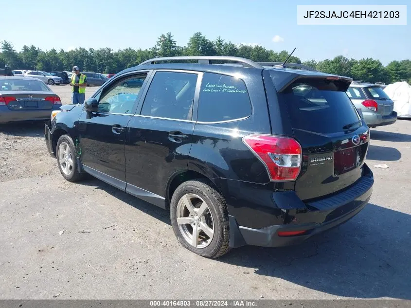 2014 Subaru Forester 2.5I Limited VIN: JF2SJAJC4EH421203 Lot: 40164803