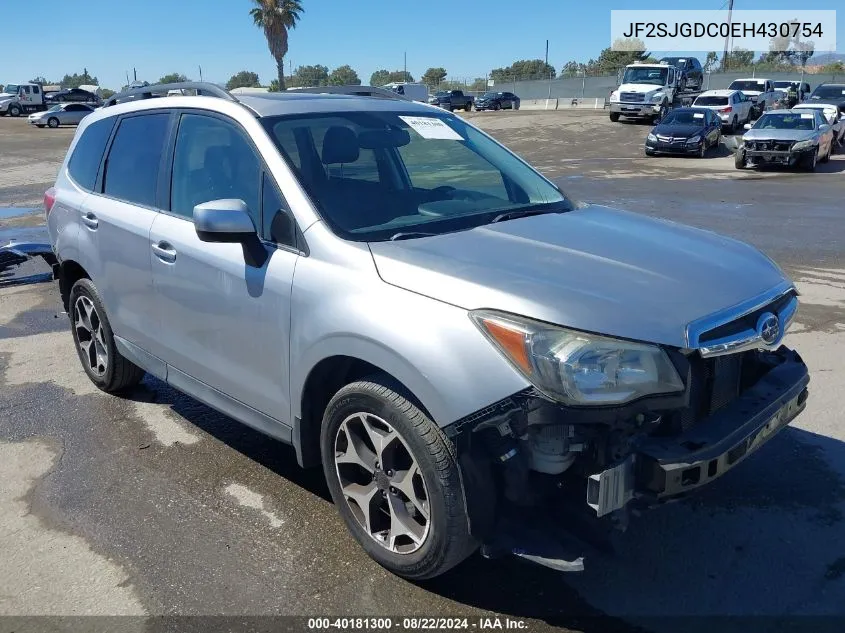 2014 Subaru Forester 2.0Xt Premium VIN: JF2SJGDC0EH430754 Lot: 40181300