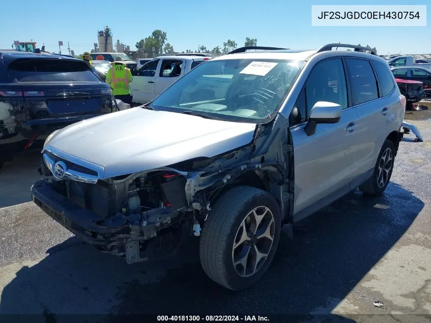 2014 Subaru Forester 2.0Xt Premium VIN: JF2SJGDC0EH430754 Lot: 40181300