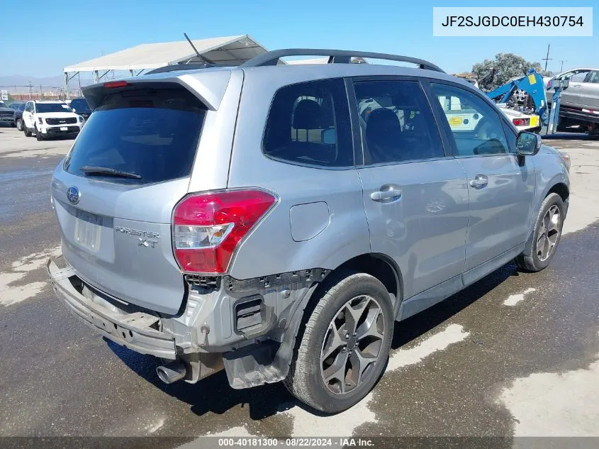 2014 Subaru Forester 2.0Xt Premium VIN: JF2SJGDC0EH430754 Lot: 40181300