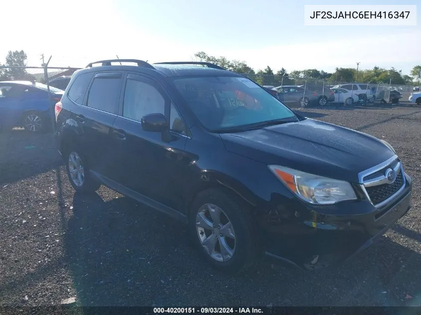 2014 Subaru Forester 2.5I Limited VIN: JF2SJAHC6EH416347 Lot: 40200151