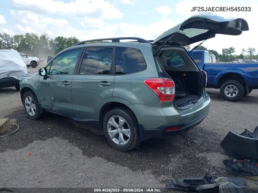 2014 Subaru Forester 2.5I Premium VIN: JF2SJAEC8EH545033 Lot: 40262653