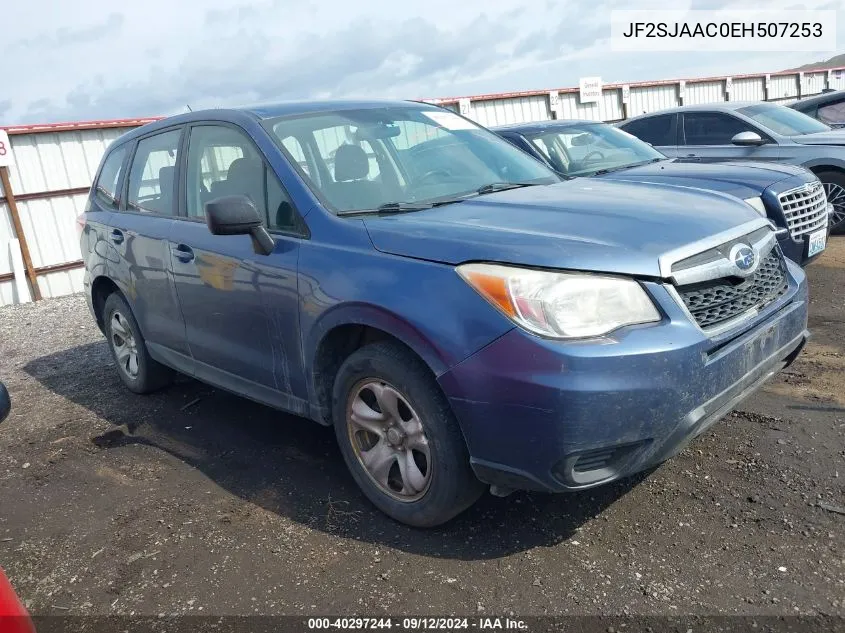 2014 Subaru Forester 2.5I VIN: JF2SJAAC0EH507253 Lot: 40297244