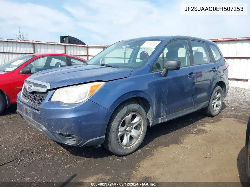 2014 Subaru Forester 2.5I VIN: JF2SJAAC0EH507253 Lot: 40297244