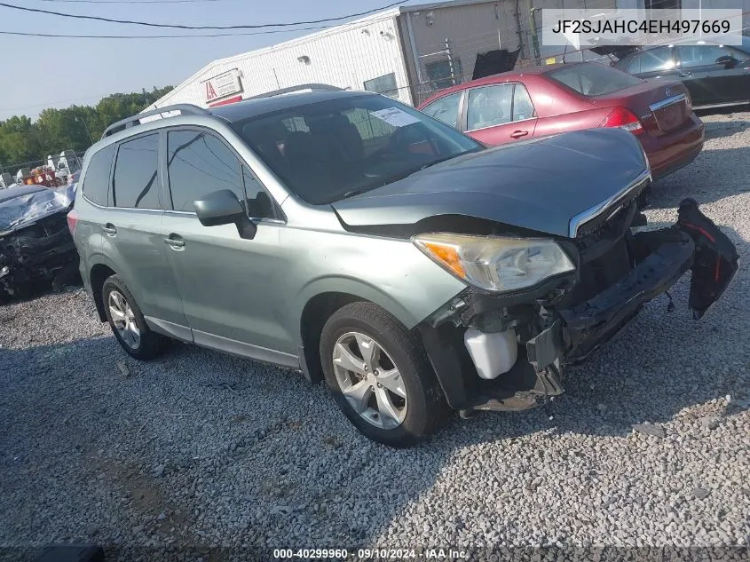 2014 Subaru Forester 2.5I Limited VIN: JF2SJAHC4EH497669 Lot: 40299960