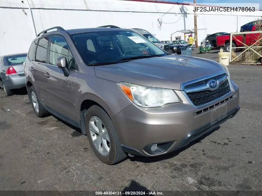 JF2SJAHC5EH478063 2014 Subaru Forester 2.5I Limited