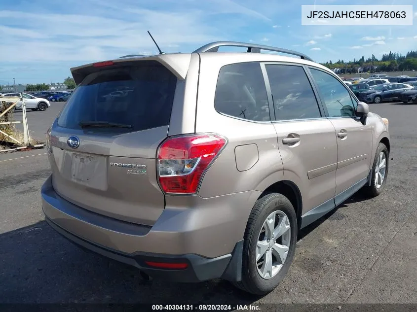 2014 Subaru Forester 2.5I Limited VIN: JF2SJAHC5EH478063 Lot: 40304131