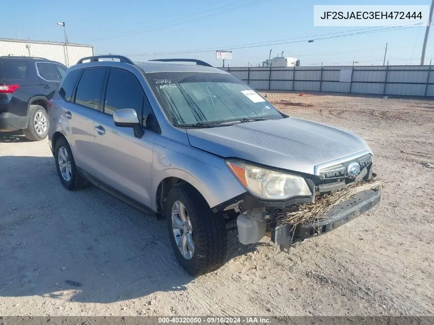 2014 Subaru Forester 2.5I Premium VIN: JF2SJAEC3EH472444 Lot: 40320050