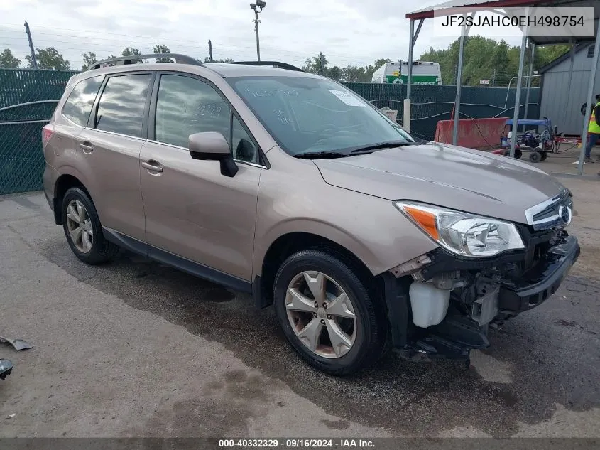 2014 Subaru Forester 2.5I Limited VIN: JF2SJAHC0EH498754 Lot: 40332329