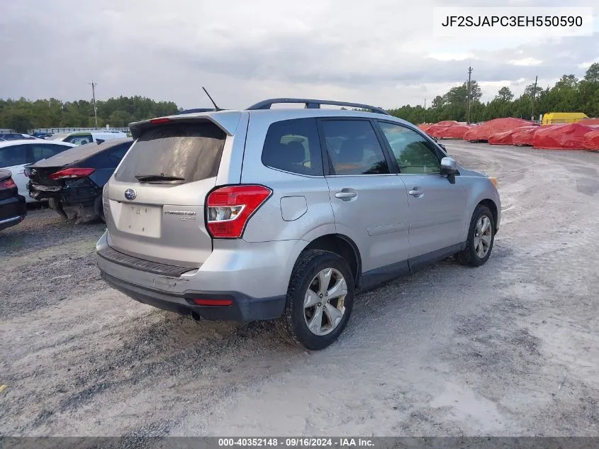 2014 Subaru Forester 2.5I Touring VIN: JF2SJAPC3EH550590 Lot: 40352148