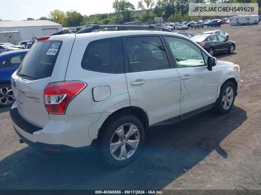 2014 Subaru Forester 2.5I Premium VIN: JF2SJAEC4EH549628 Lot: 40365055