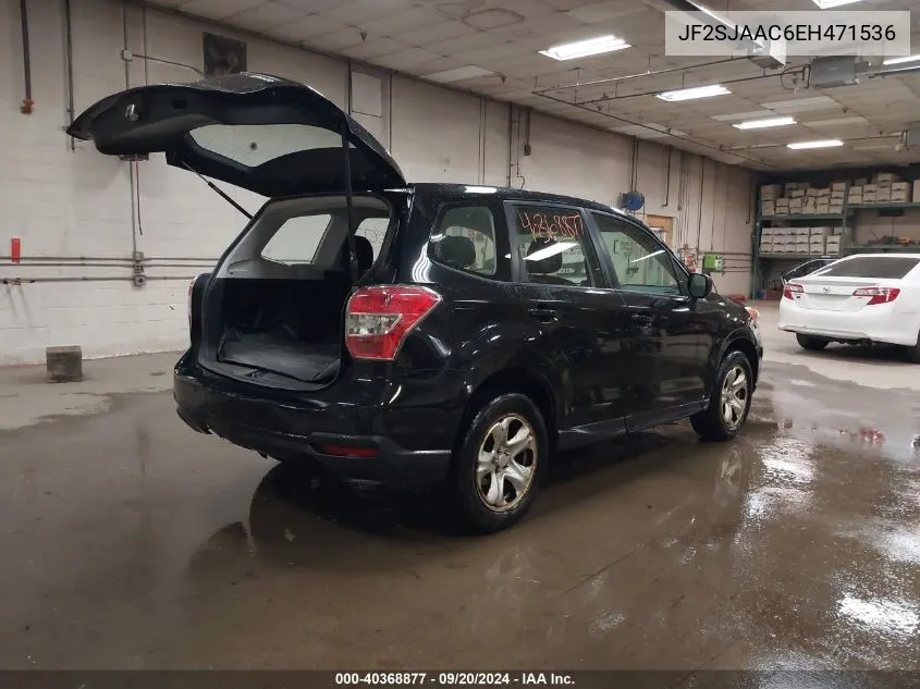 2014 Subaru Forester 2.5I VIN: JF2SJAAC6EH471536 Lot: 40368877