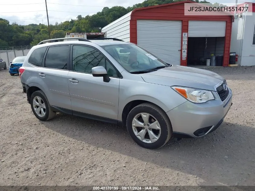 2014 Subaru Forester 2.5I Premium VIN: JF2SJADC6EH551477 Lot: 40370195