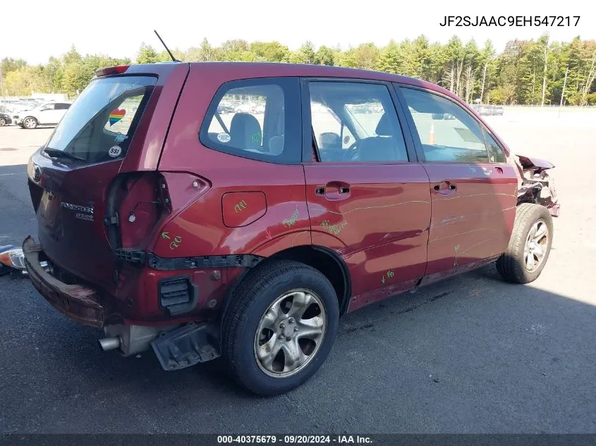 2014 Subaru Forester 2.5I VIN: JF2SJAAC9EH547217 Lot: 40375679