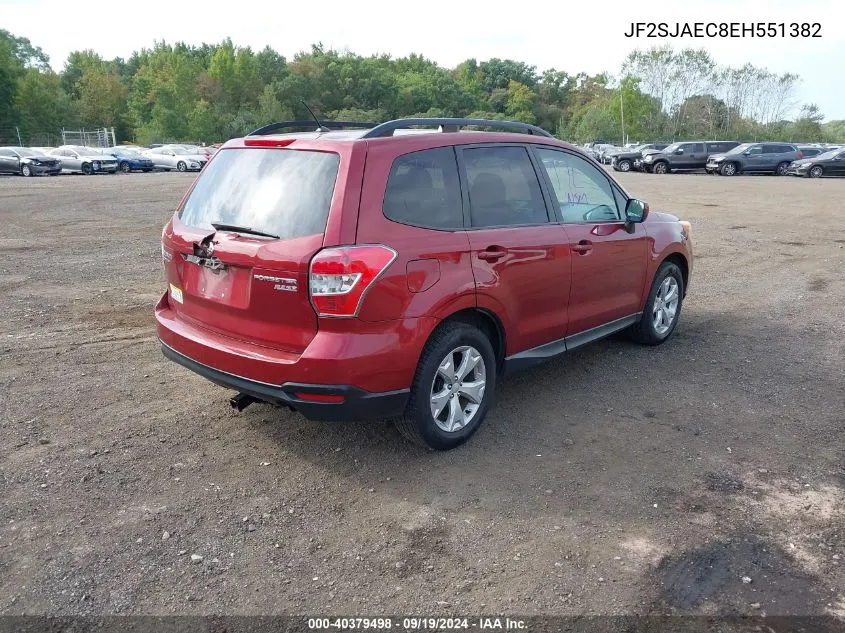 JF2SJAEC8EH551382 2014 Subaru Forester 2.5I Premium