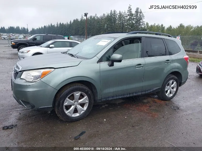 2014 Subaru Forester 2.5I Limited VIN: JF2SJAHC5EH402939 Lot: 40380018