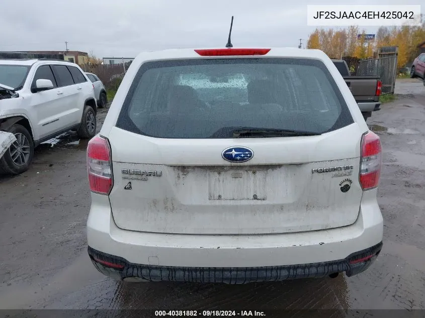 JF2SJAAC4EH425042 2014 Subaru Forester 2.5I