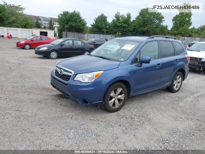 2014 Subaru Forester 2.5I Premium VIN: JF2SJAEC4EH436486 Lot: 40390921