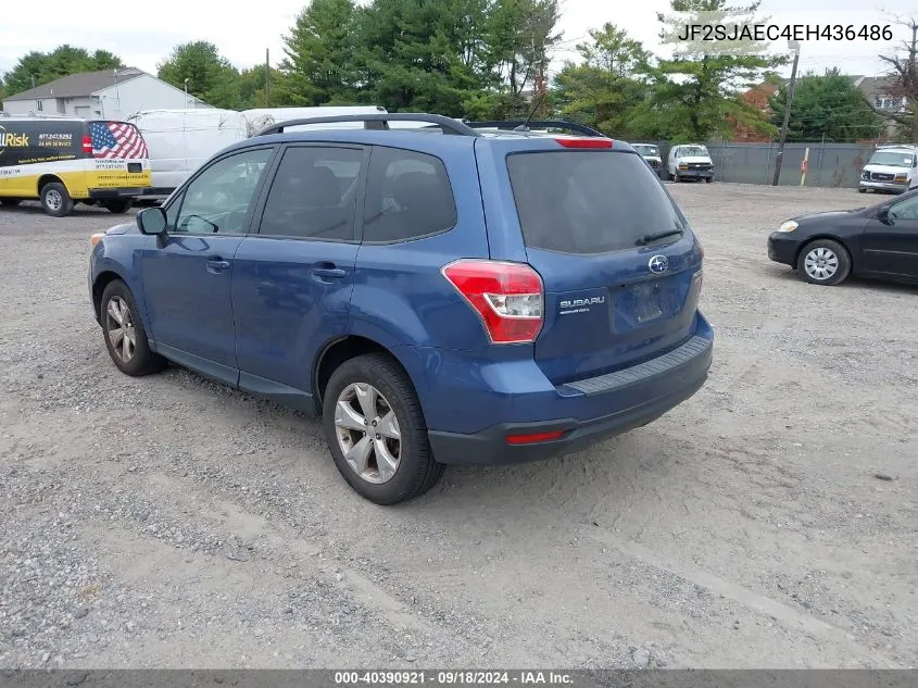 2014 Subaru Forester 2.5I Premium VIN: JF2SJAEC4EH436486 Lot: 40390921