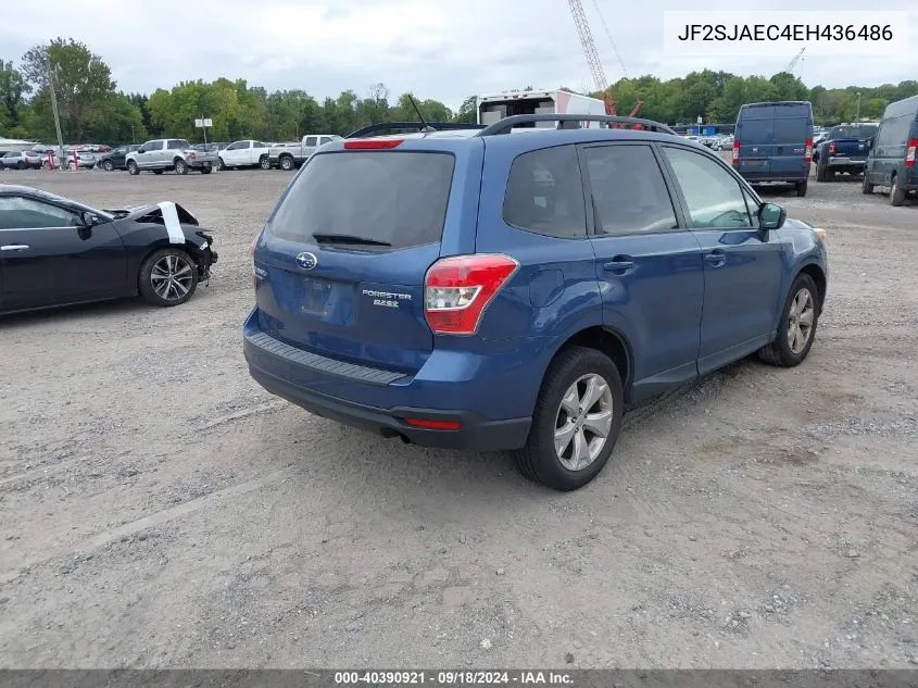 2014 Subaru Forester 2.5I Premium VIN: JF2SJAEC4EH436486 Lot: 40390921