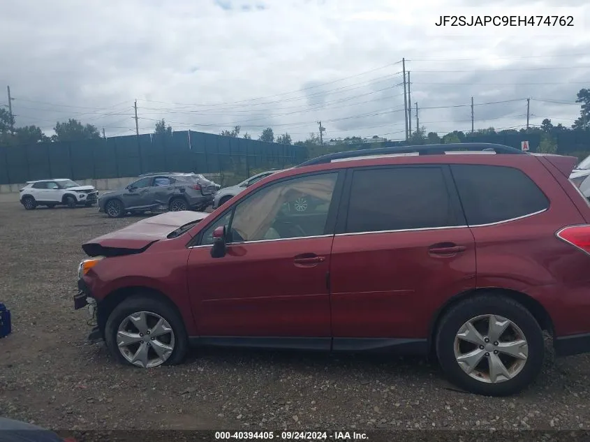 2014 Subaru Forester 2.5I Touring VIN: JF2SJAPC9EH474762 Lot: 40394405