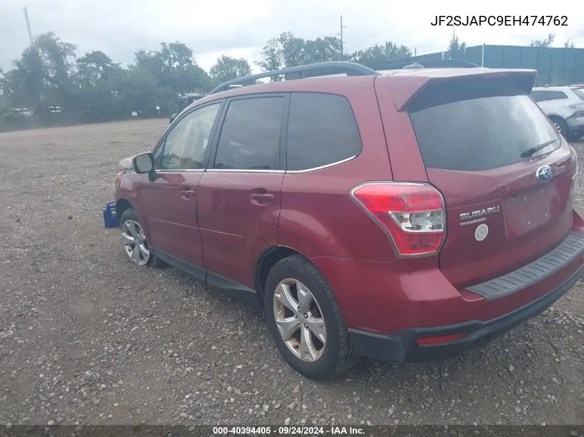 2014 Subaru Forester 2.5I Touring VIN: JF2SJAPC9EH474762 Lot: 40394405