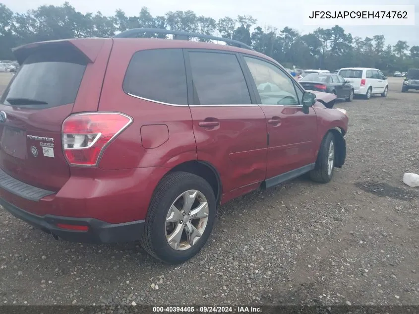 2014 Subaru Forester 2.5I Touring VIN: JF2SJAPC9EH474762 Lot: 40394405