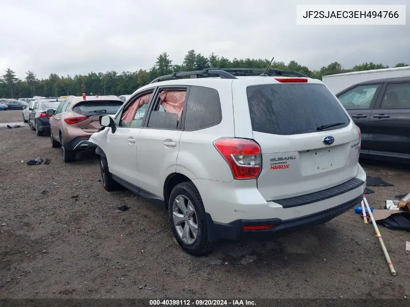 JF2SJAEC3EH494766 2014 Subaru Forester 2.5I Premium