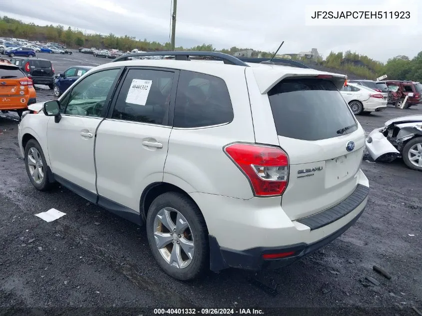 JF2SJAPC7EH511923 2014 Subaru Forester 2.5I Touring