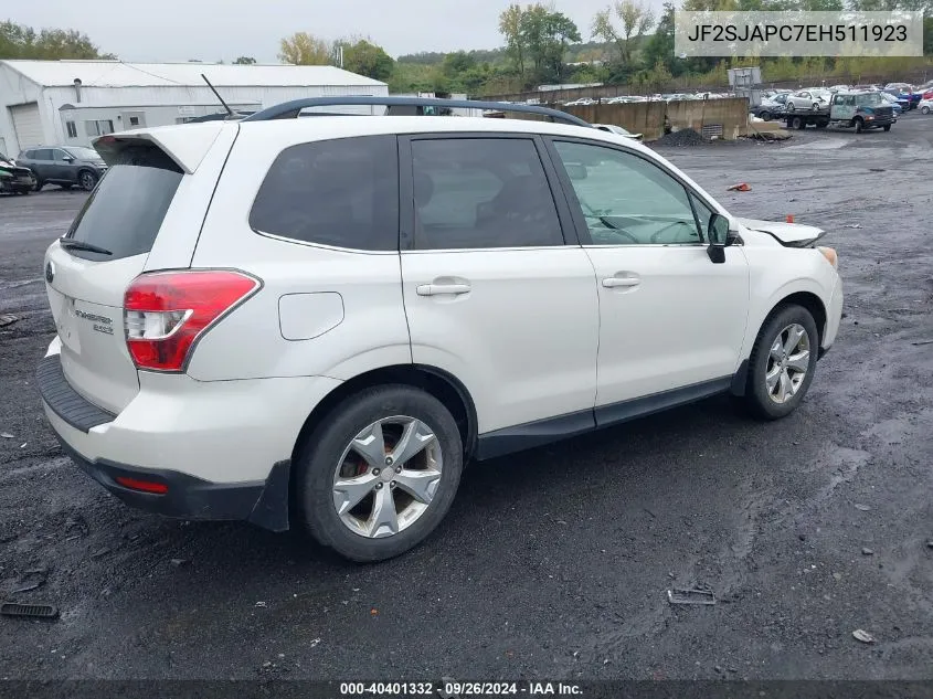 2014 Subaru Forester 2.5I Touring VIN: JF2SJAPC7EH511923 Lot: 40401332