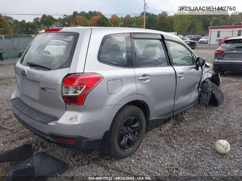 JF2SJAAC9EH442760 2014 Subaru Forester 2.5I