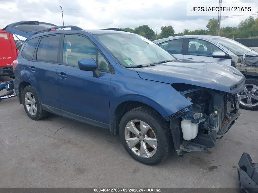 2014 Subaru Forester 2.5I Premium VIN: JF2SJAEC3EH421655 Lot: 40412785