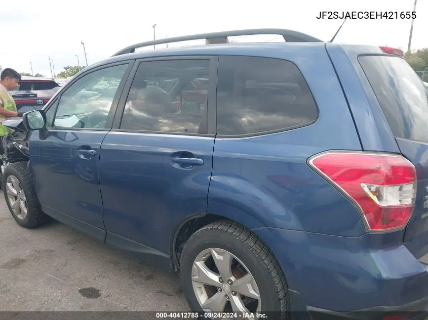 JF2SJAEC3EH421655 2014 Subaru Forester 2.5I Premium