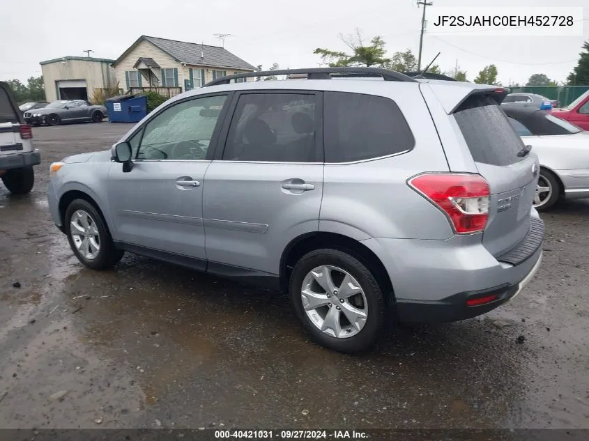 2014 Subaru Forester 2.5I Limited VIN: JF2SJAHC0EH452728 Lot: 40421031