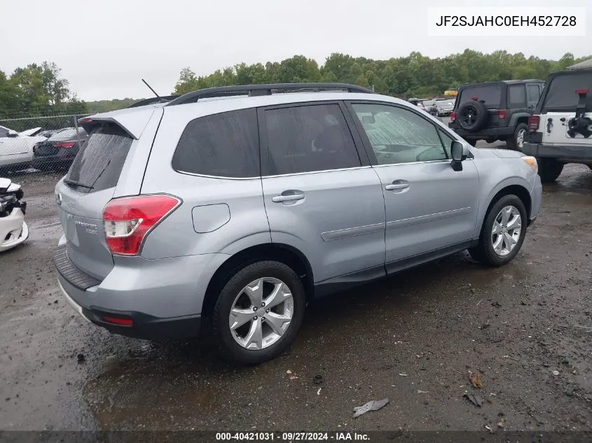 2014 Subaru Forester 2.5I Limited VIN: JF2SJAHC0EH452728 Lot: 40421031